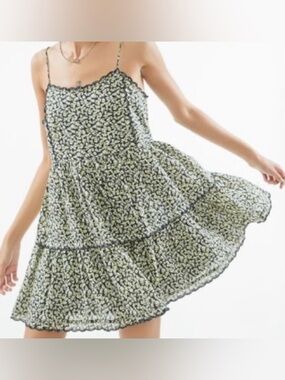 Urban outfitters|Ditsy Floral Spaghetti Strap babydoll cotton Sundress•••XL,boho